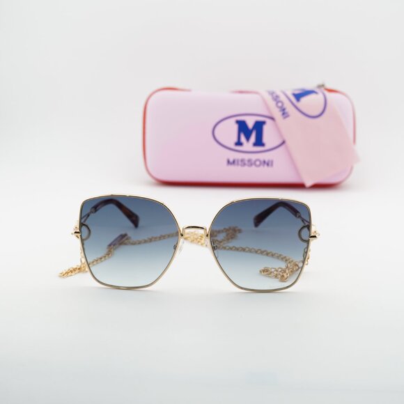Missoni MIS 0052/S 0000 08 Square Sunglasses - Gold/Blue main image 9